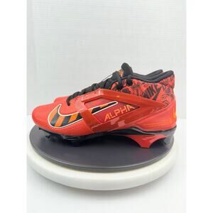 Nike Alpha Menace 4 Pro Mens Sz 9.5 Picante Red Black Football Cleats FQ3984-600